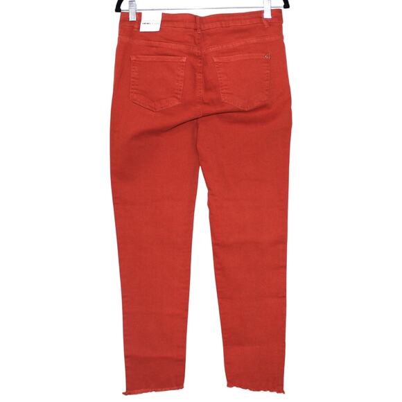 KOTON Cutoff Hem Burnt Orange Jeans Size 31 NWT - Picture 4 of 6